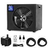 Ice Bath Water Chiller for Cold Plunge Tubs, 1.0HP Water Chiller Machine, Hydroponic Cooling System, Fish Tank Chiller with Upgraded LED Display