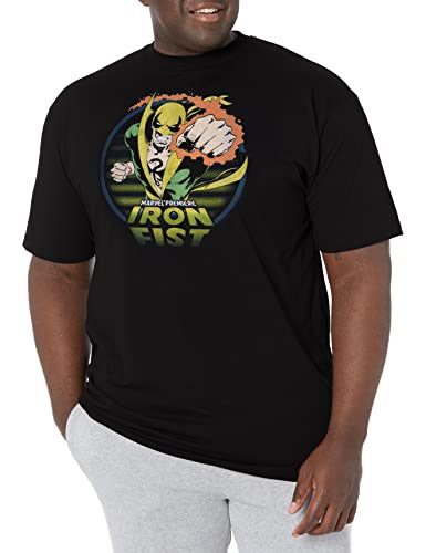 T-shirt Iron Fist Marvel homme 4XL noir idéal pour vos moments de détente geek