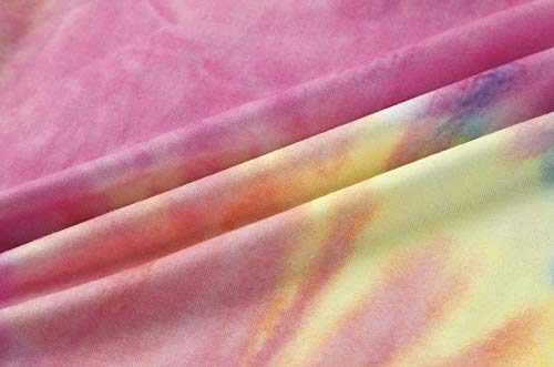 Image of GAMISOTE Unisex Kids Tie Dye Sweatshirt Boys Girls Hooded Kangaroo Pocket Pullover Hoodies