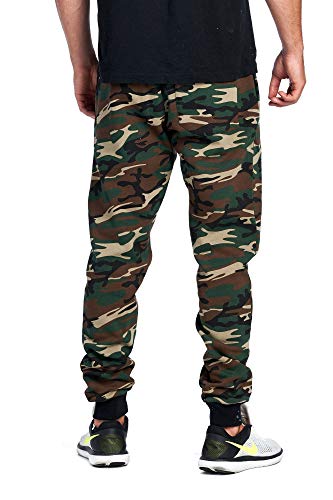 PROGO USA Men's Joggers Sweatpants Basic Fleece Marled Jogger Pant Elastic Waist3