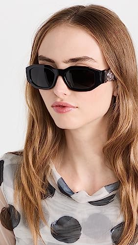 Versace VE 4361 542287 Black Plastic Geometric Sunglasses Grey Lens3