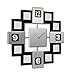 Produktbild Vevendo Design Bilderrahmenuhr mit 8 Rahmen für Erinnerung, Moderne Foto-Wanduhr, Kombination aus Uhr und Bilderrahmen, Farbe: Schwarz/Silber