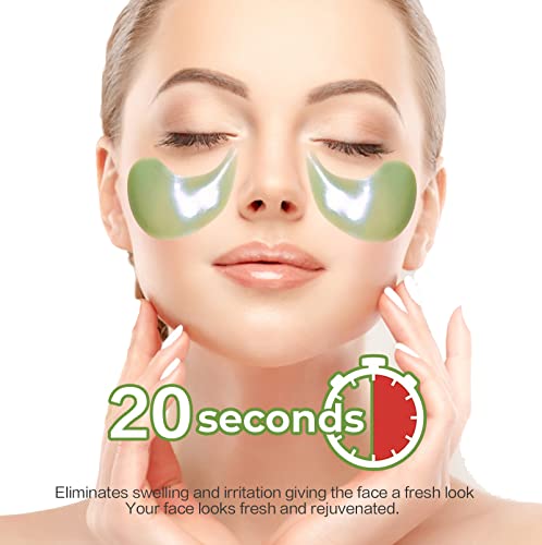 Green Tea Under Eye Mask – Look Younger and Reduce Wrinkles and Fine Lines Under eye patches, Improve and Firm eye Skin - Pure Natural Material Extraction(30 Pairs)