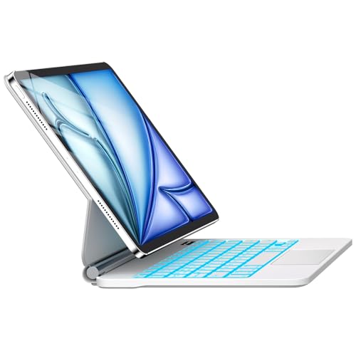 Image of for iPad Air 11 inch Case with Keyboard (M4 /M3 /M2,2026 / 2025 /2024), iPad Pro 11 (4th /3rd /2nd /1st Gen) & Air 5 /4th,Magic-Style Magnetic Case Keyboard with 7-Color Backlight, Multi-Touch Trackpad