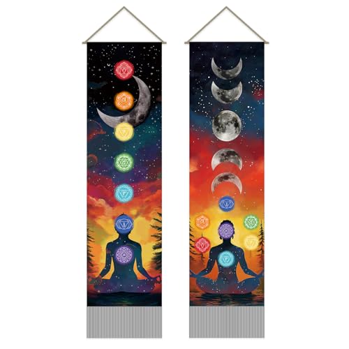 Tapisserie Sept Chakras pour Créer un Coin Méditation Zen et Yoga dans le Salon