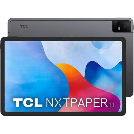 TCL Tablet NXTPAPER 11 Farbe, 27,6 cm (10,95 Zoll), 4 GB, 128 GB, Octacore, Grau