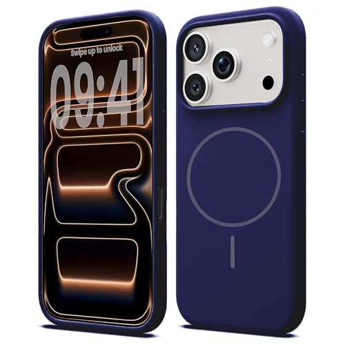 Image of Kratos Active Grip Silicone Case Cover Compatible with iPhone 17 Pro - Enhanced Protection, Wireless Magnetic Charging Case with Raised Edge Camera & Screen Protection, Shock-Resistant Design Blue