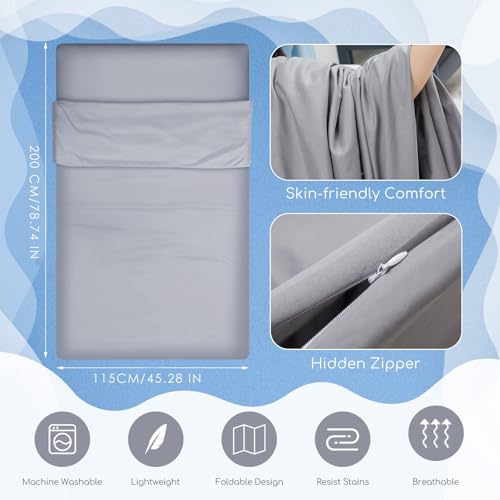 Image of Irenare Self Tan Sleep Sack Reusable Body Self Tanners Lightweight Breathable Tanning Sleeping Sac for Bed Travel Sleeping Bag