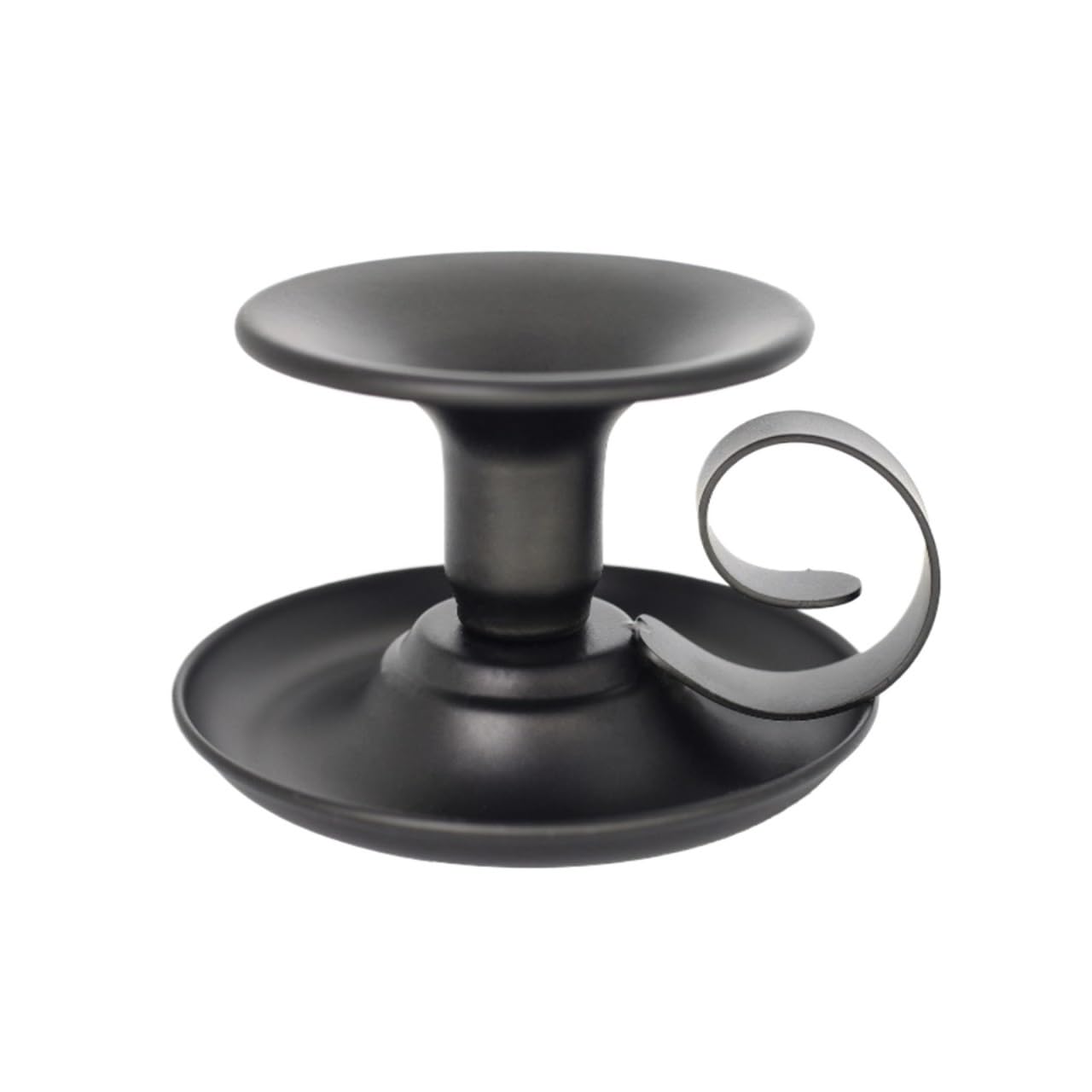 Iron Candle Holders 2pcs Tea Cup Candlestick Simple Metal Iron Holder Candle Base Candlelight Dinner Props(Black -2pcs)
