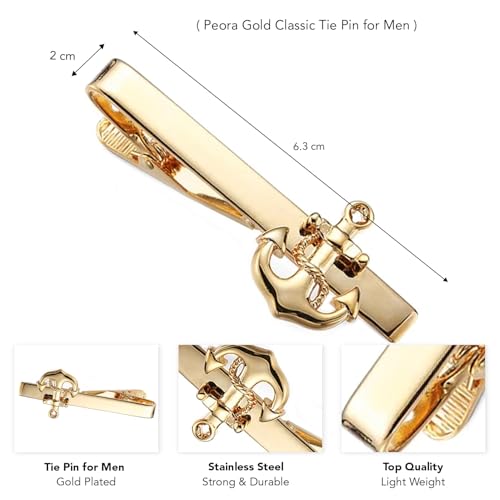 Image of Peora Stylish Tie Pin Accesories for Wedding Business Valentines Day Gift for Men & Boys