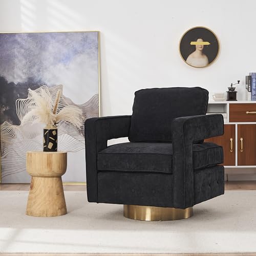 Geelife Swivel Barrel Chair for Living Room,360 Degree Swivel Club Modern Accent Single Sofa Chair, Small Leisure Arm Chair for Nursery, Hotel, Bedroom, Office W1361134670
