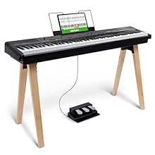 Sleek Style Meets Exceptional Sound - Digital home electric piano, delivering an authentic playing experience paired with stunning looks, the Recital Home is sure to be a conversation starter Full-Sized Piano-Style Keys - 88 graded hammer-action weig...