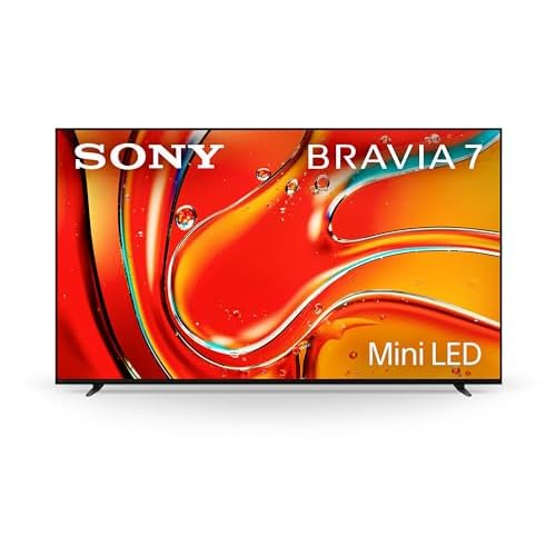 Sony BRAVIA 7 65 Inch QLED LCD TV, 4k Ultra HD with Mini LED Brightness and Contrast, Real-World Colors, Powerful Processing, Studio Calibrated Picture, Crystal Clear Picture – 65XR70