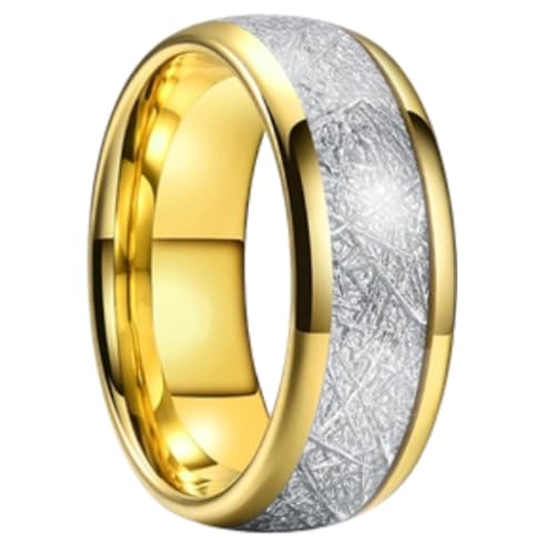 Bague de fiançailles à double rainure noire, le cadeau tendance pour homme