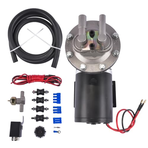 Bomba de vacío eléctrica de 12V con kit de instalación para frenos, bomba de vacío eléctrica de 18" a 22" para freno #28146 GELUOXI miniatura 5