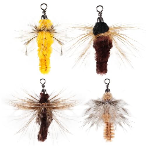 BDKMMS Feather Toys, Vivid Image Cat Toys Replacement Feathers with Bells for Cat & Kitten Wand