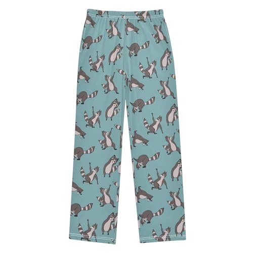 Raccoon Cute Wildlife Animal Boys Pants for Kids Jogger Pants with Pockets S-XL