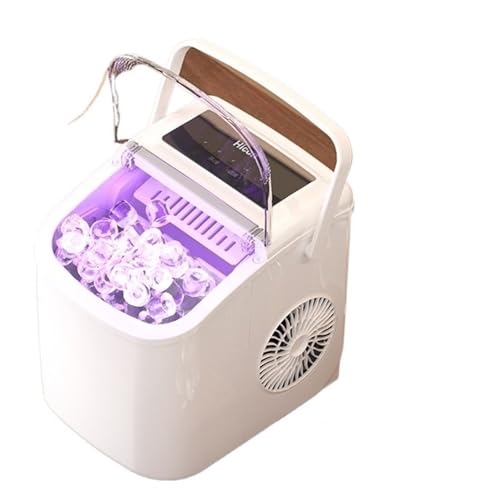 Fabricadora de hielo portátil con capacidad de 26 lbs diarias miniatura 1