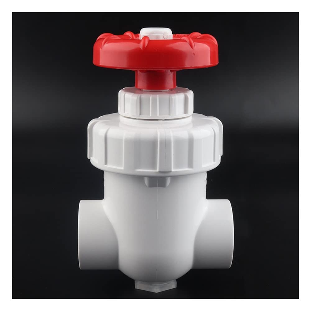 Vanne d'écluse UPVC 20-63mm blanche ID25mm avec vanne de contrôle de débit à volant