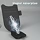 BURENZHAYA Brillenhalter für Auto Sonnenblende, Auto Sonnenbrillenhalter, Leder Auto Multifunktionaler Aufbewahrungsclip,– Auto Visier Kartenclip Organizer – Brillenclip Auto Zubehör (Schwaz)