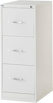 Amazon.co.jp: ファイリングキャビネット スチール 3段 鍵付き