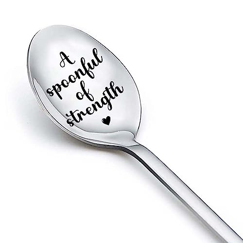 Inspirational Spoon Gifts for Women Best Friend BFF Cancer Recovery Gifts for Men Teen Girls Sister Get Well Gift for Daughter Brother Motivational Encouragement Gifts for Son Grandson Coworkers Gifts