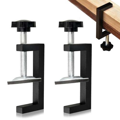 2 Stück C Klemme, Tischklemmen Schraubzwingen Klemmbereich 10-57 mm Schraubklemmen Kohlenstoffstahl Universalhalterung Trägerklemme für Zwingen Klemmen & Spanner Holzbearbeitung Heimwerken