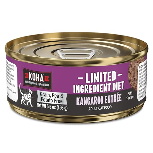 KOHA Limited Ingredient Diet Kangaroo Pate for Cats - Single Meat Cat Food for Sensitive Stomachs -...
