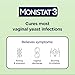 Monistat 3-Day Yeast Infection Treatment for Women, 3 Pre-Filled Miconazole Cream Applicators & External Itch Relief Anti-Itch Cream (9g Tube) Combo Pack, Regular Strength
