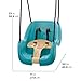 Step2 Infant to Toddler Swing, Baby Outdoor Swing, Backyard Bucket Style Swing Seat, Secure Harness, Outside Weather-Resistant Rope, Attach to Playset, For Toddlers 9 Months -3 Years Old