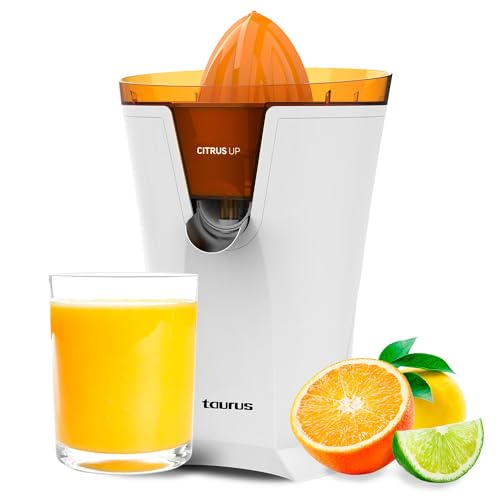 Taurus - Presse-agrumes extra-haut Citrus Up | 40W | écoulement continu | 2 cônes extracteurs | réservoir 200 ml | verres jusqu'à 14 cm | bec verrouillable | rotation bidirectionnelle
