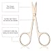 4 Pieces Small Straight Tip Nose Hair Scissor for Grooming, Stainless Steel Multi-Purpose Beauty Grooming Scissors for Facial Hair Removal and Hair Mustache Beard Eyebrows Ear Nose Trimming