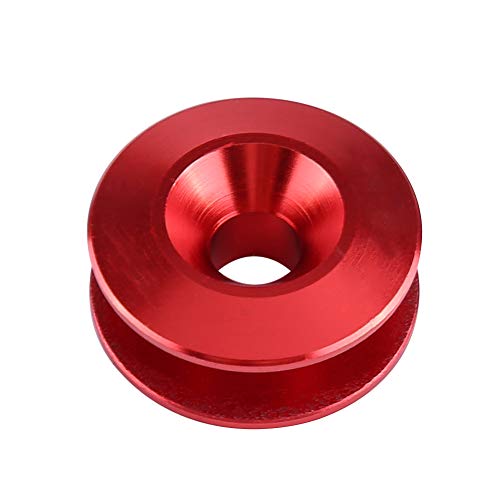 Aumotop Fixation de Pare-chocs en Alliage D'aluminium pour Kit de Rondelle Compartiment Moteur à Dégagement Rapide pour Pare-chocs Avant et Arrière, Couvercles Coffre-lot 4 Pièces (Rouge)