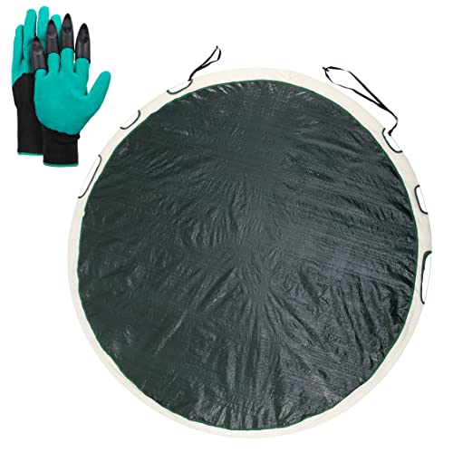 Katai, Leaf Collector Pop-Up Garden Tarp, 55" Foldable Leaf Dustpan & Yard Waste Picker with Handles