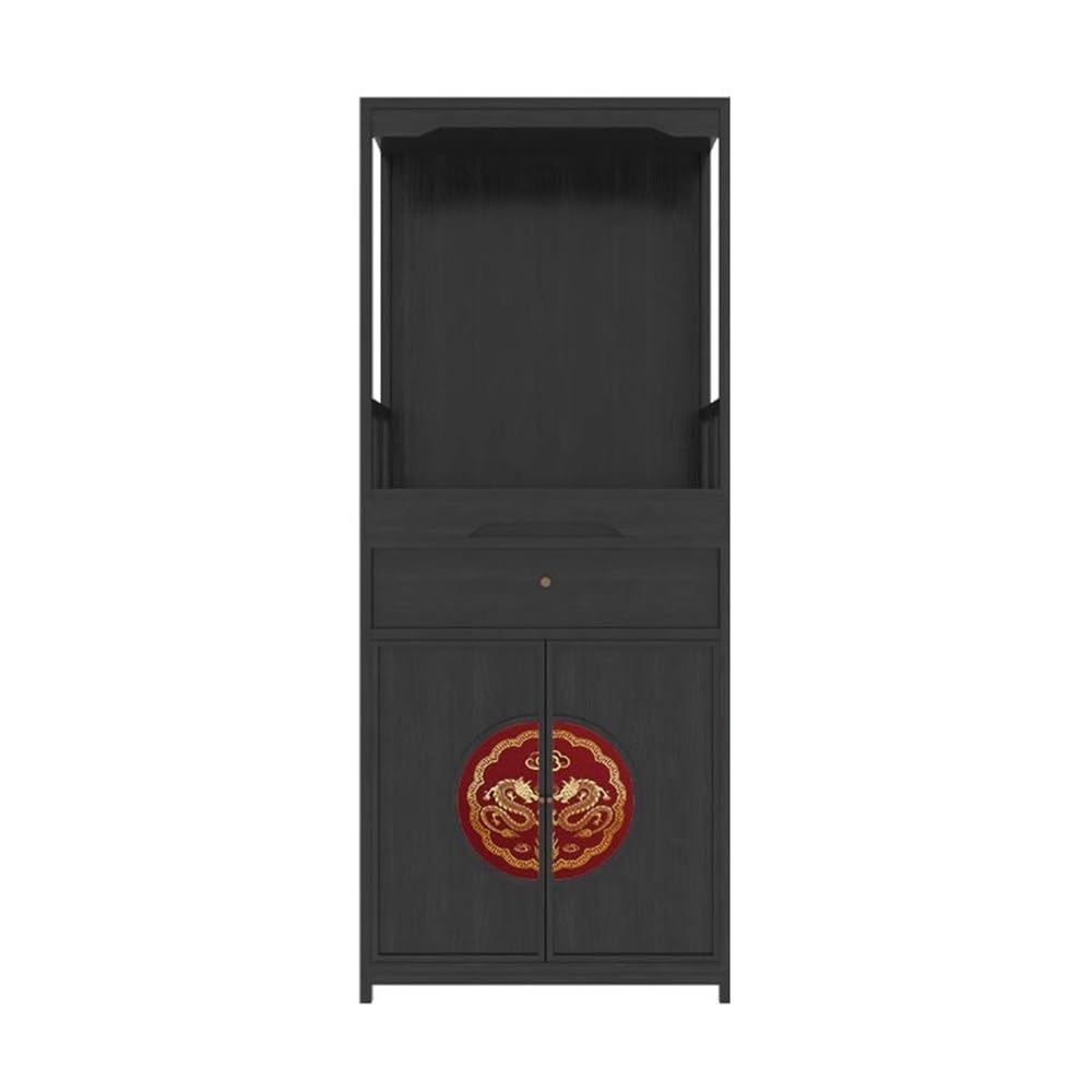 RUNZE765Z Cabinet New Chinese Style Buddha Niche Standing Cabinet
