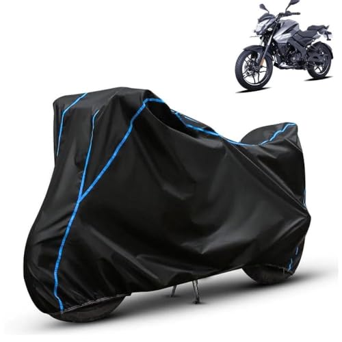 Image of Kerwa Waterproof Bike Cover Compatible with Bajaj Pulsar NS160 | Dust Proof, UV-Resistant, All-Weather Protection Bike Body Cover, Windproof Elastic Bottom