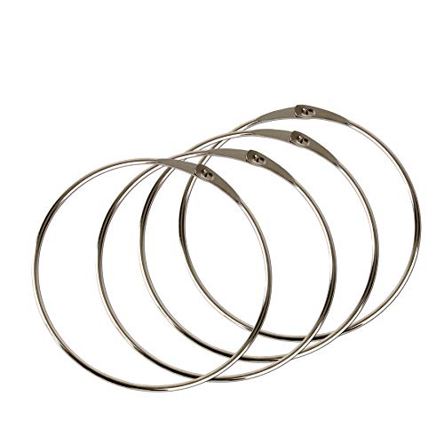 4x Metall-Warenringe 15cm - Stabile Schlüsselringe Für Haushalt Und Beruf