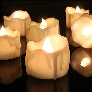 12Pcs Led Candles,Flickering Flameless Candles Tea Lights,Battery Operated Candles with Timer,Electric Candles,Fake Candles,Auto-On 6 Hours and Off 18 Hours for Christmas Thanksgiving Wedding