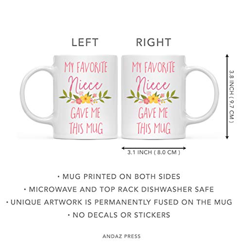 Andaz-Press-11oz-Funny-Coffee-Mug-Gag-Gift-My-Favorite-Niece-Gave-Me-This-Mug-Floral-Flowers-1-Pack-Aunt-Axz-Birthday-Christmas-Sarcastic-Humor-Gift-Ideas-My-Favorite-Niece-Gave-Me-This-Mug Andaz Press 11oz Funny Coffee Mug Gag Gift My Favorite Niece Gave Me This Mug Floral Flowers 1 Pack Aunt Axz Birthday Christmas Sarcastic Humor Gift Ideas My Favorite Niece Gave Me This Mug