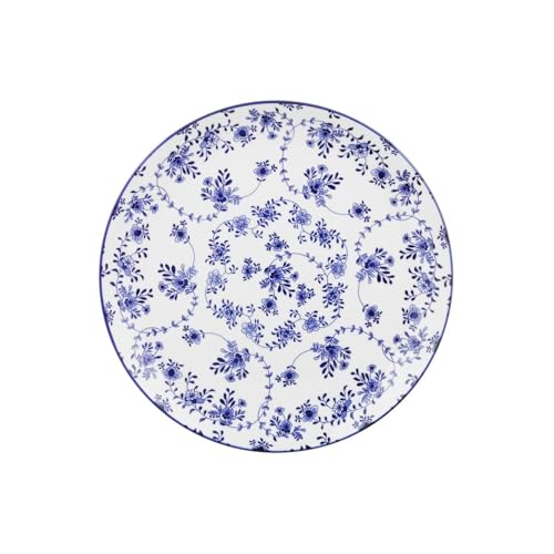 JUEGO DE 4 PLATOS PLANOS HANAMI 26,5 CM DECORACIÓN AZUL