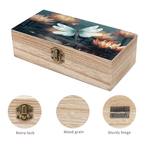Boîte en bois libellule de haute qualité pour la protection de vos objets artisanaux - 4