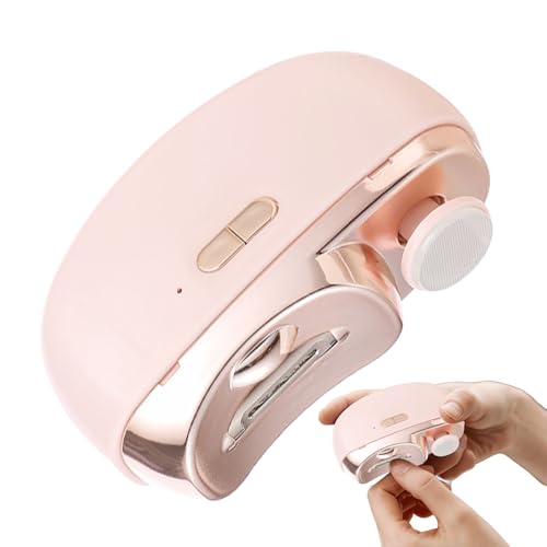 電動爪切り - 自動ネイルカッター | 2-in-1 爪カッターとファイル | USB充電式低ノイズ安全LEDライト爪トリマー 赤ちゃん、高齢者、赤ちゃん、高齢者用