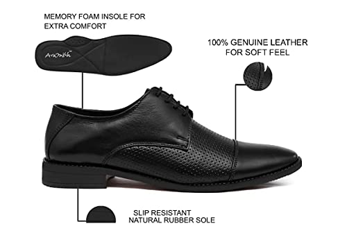 Image of ARAMISH Men's Leather Formal Derby Shoe (UK 5 to UK 10)
