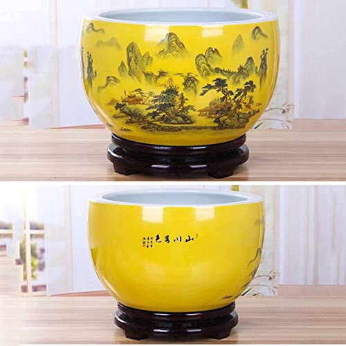 Récipient hydroponique céramique étanche pour éviter les fuites d'eau des pots de fleurs - 4