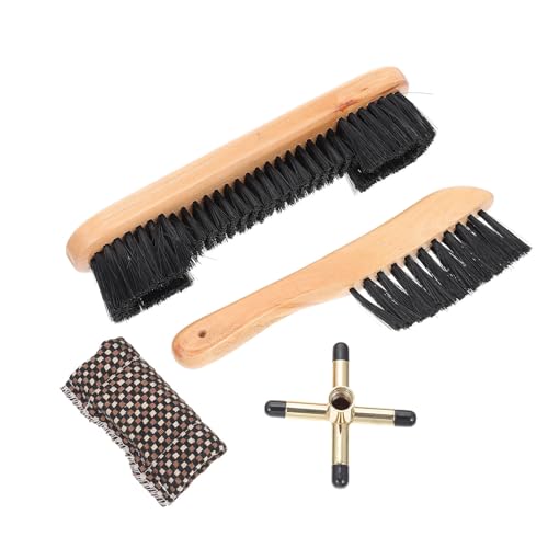 ELAYARD ビリテーブルクリーニングキット 家用お掃除 ブラシ種 毛 耐久性属十字架付き ポールキューと台球卓用アクセサリー