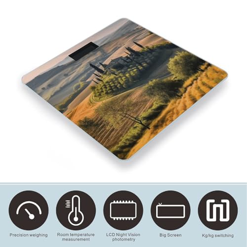 Báscula digital de baño con plataforma de vidrio templado miniatura 3