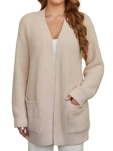 Snuggle Sac Cardigan Sweaters for Women with Pocket Trendy Casual Long Sleeve Tops Open Front Fall Winter Coats2
