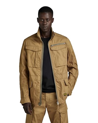 G STAR Para Hombre Rovic Slim Field Jacket, Marrón (dk fawn D24282 D389 7172), S