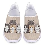 Ystardream Best Running Shoes for Women Kawaii Cat Sneakers for Girls Casual Everyday Shoes, Breathable Mesh,Lightweight & All-Day Comfor