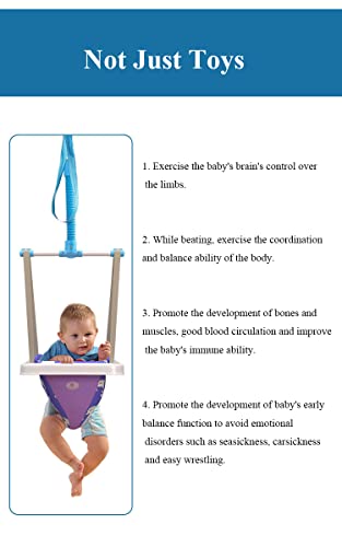 Deur Baby Jumper en Bounces, Kinderspeelgoed Speelgoed Parade Bouncy Seat voor Jongen Meisje Oefenaar Deuropening Swing… - Afbeelding 4
